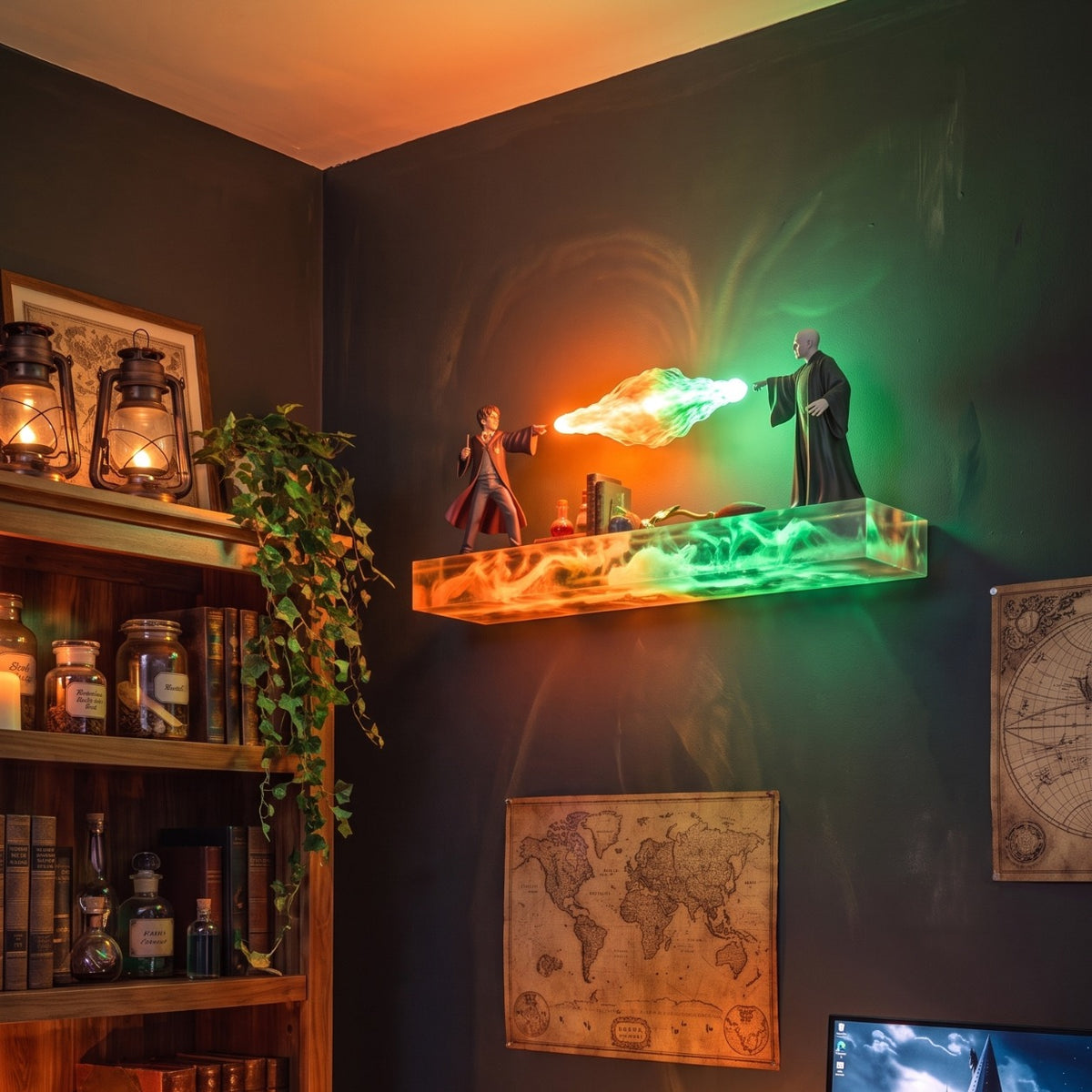 🔥Early Black Friday Sale ✨Rechargeable LED Magic Duel Wall-Mounted Display Stand